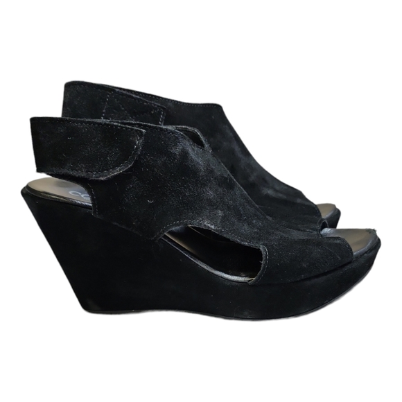 Cordani Suede Wedges Size 10.5 - Picture 6 of 7